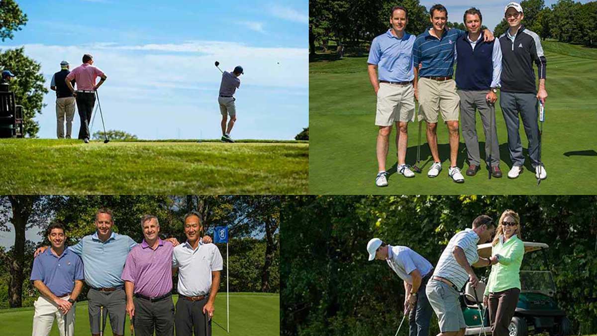Bain Capital employees and guests celebrate donations and raise new funds at the 2015 BCCC Annual Golf Classic