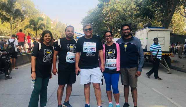 Mumbai Team Members Run Tata Mumbai Marathon for Toybank